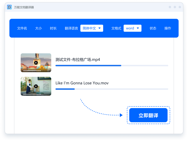 视频翻译轮播图片